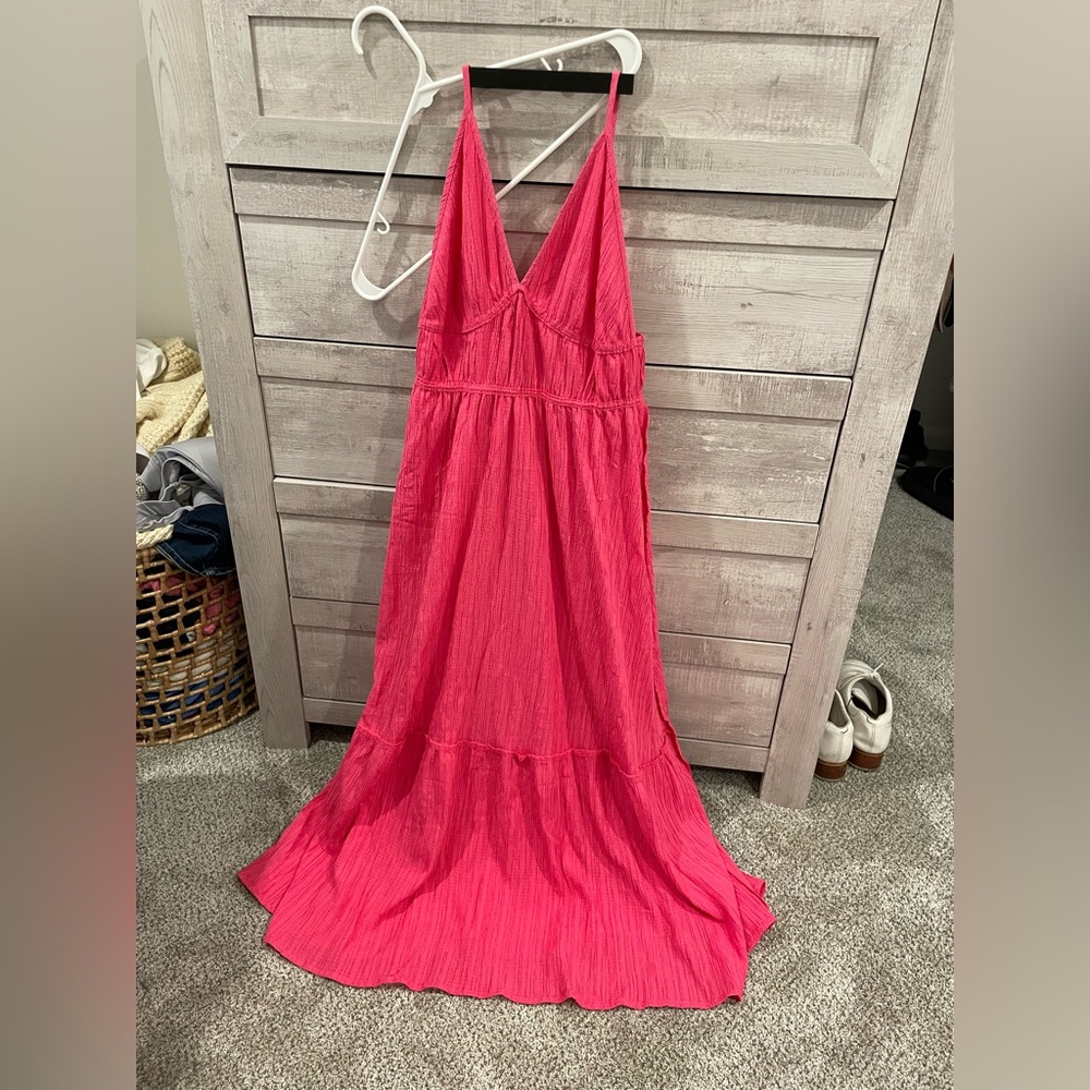 SHEIN pink maxi dress- size medium